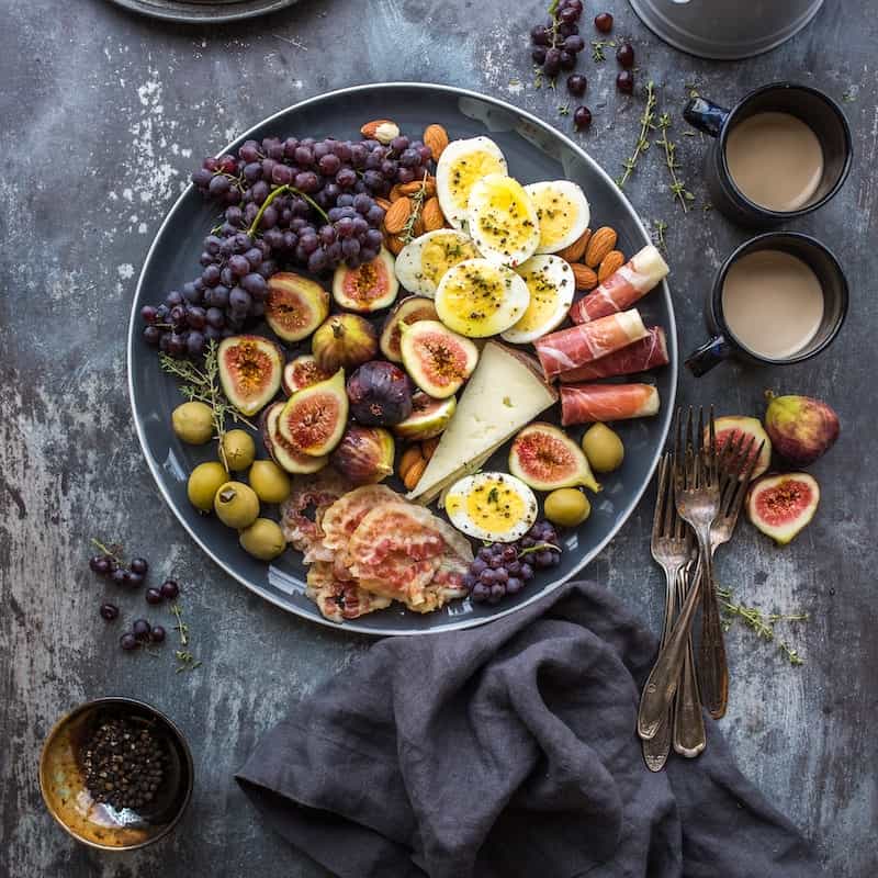 Photo of beautifully
                arranged food