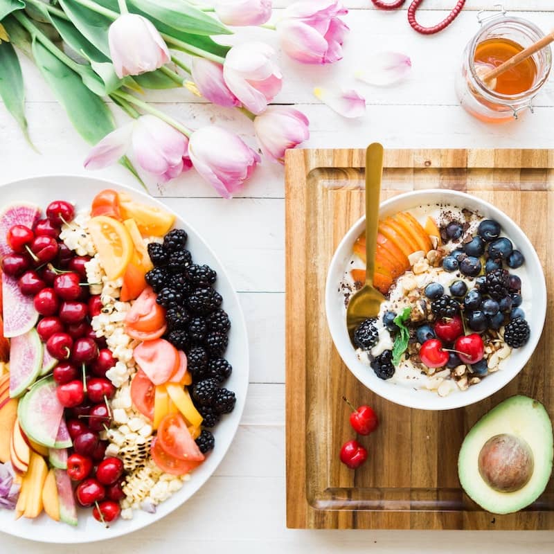 Photo of beautifully
                arranged food